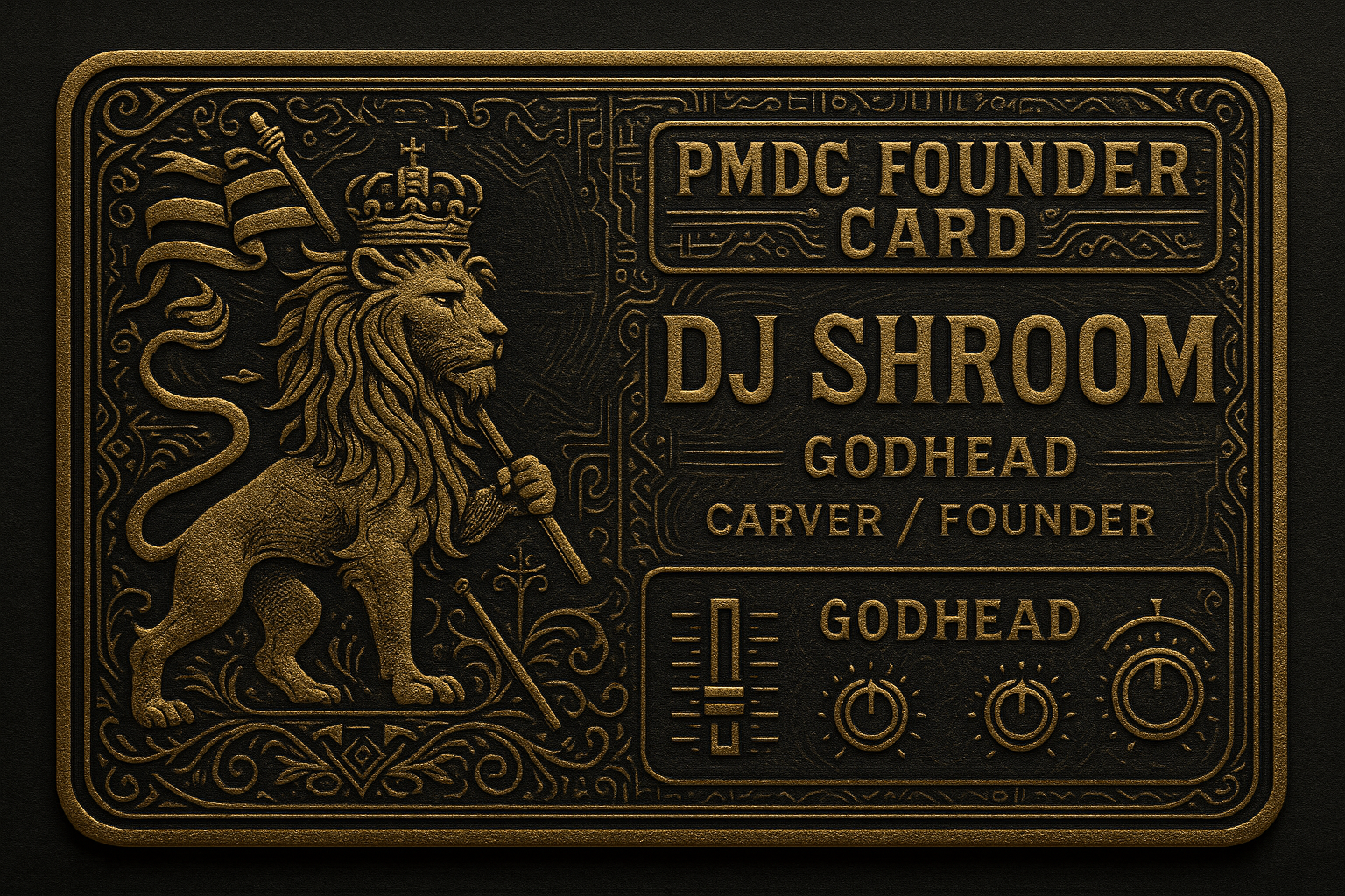 DJ Shroom Founder Card
